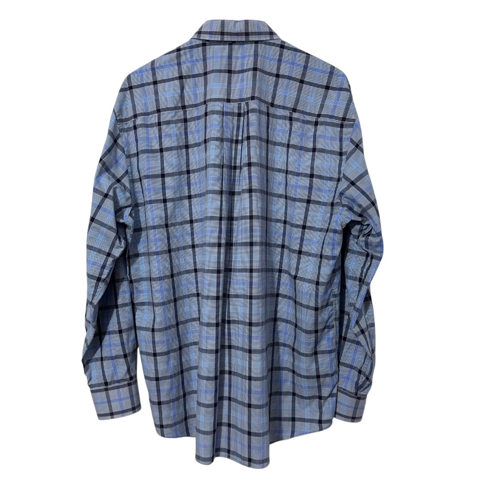 Alan Flusser Mens Plaid Button Down Shirt Size XL - Picture 3 of 4